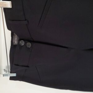 The Limited black stretch pants slacks office women 8 double button zip NWT